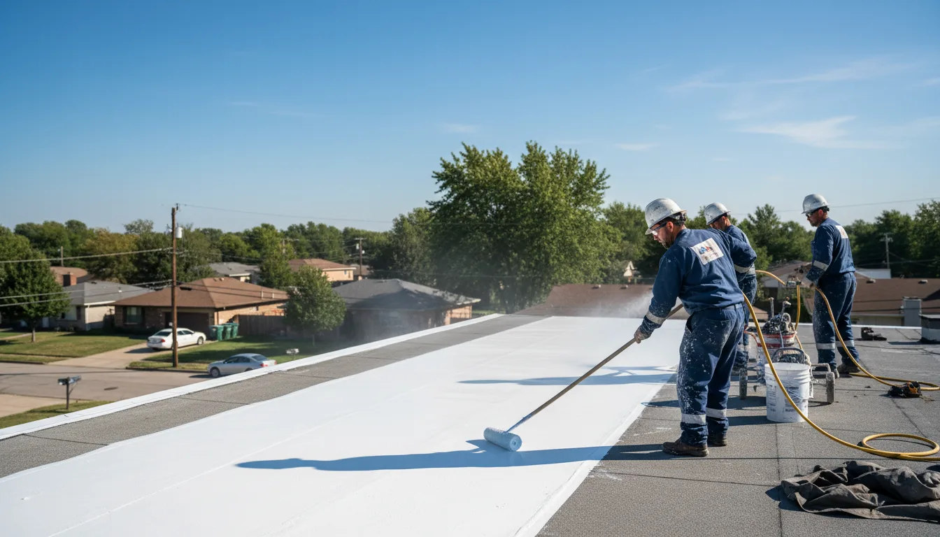 Commercial roof coating in Dodson, LA near me